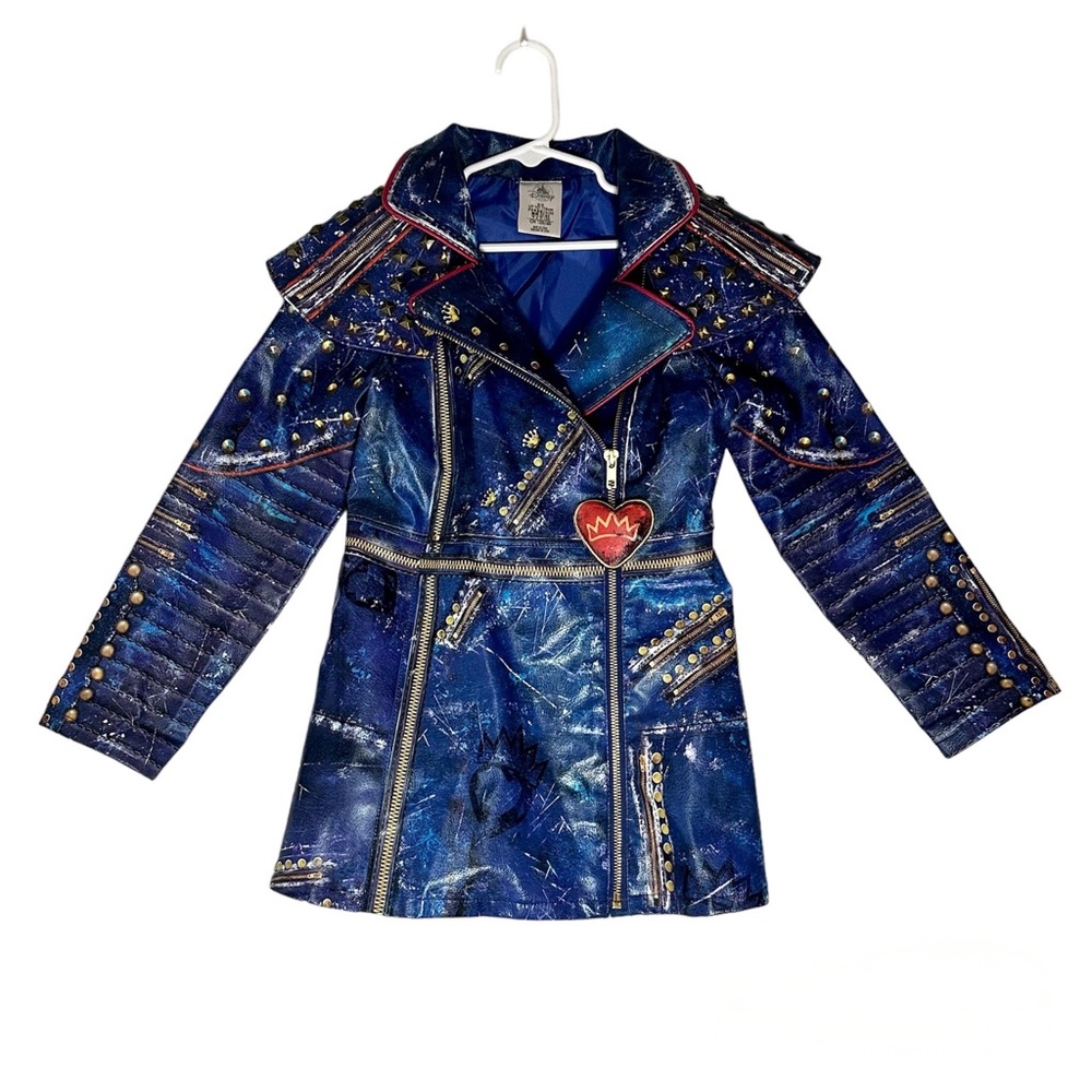 Disney Blue Studded Faux Leather Costume Jacket